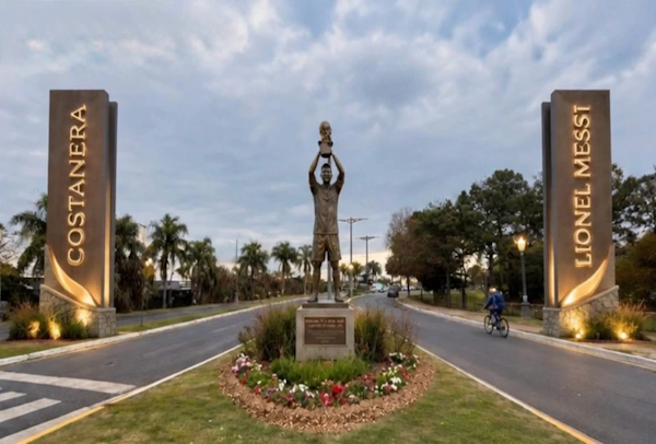 Costanera Lionel Messi: Santa Fe con un gran homenaje para el crack rosarino