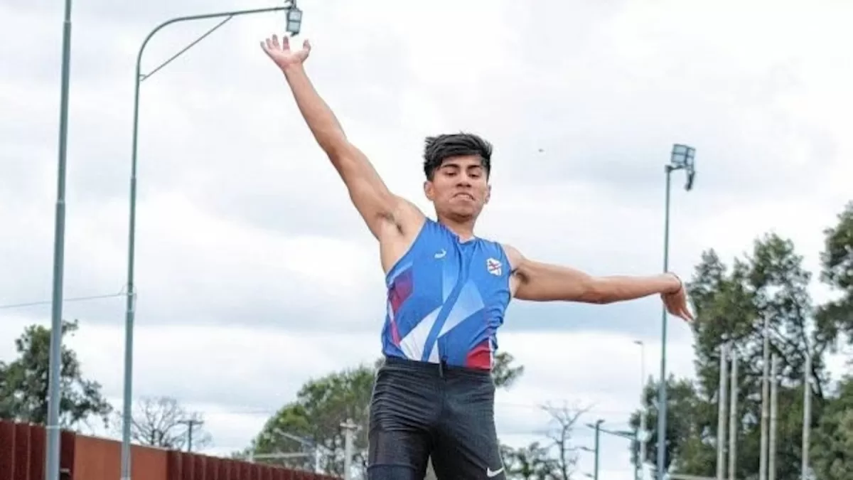 Brian López de Velocidad y Resistencia se impuso en la prueba de salto en largo en la Copa Santa Fe. fotos gentileza @yocorro.ar.