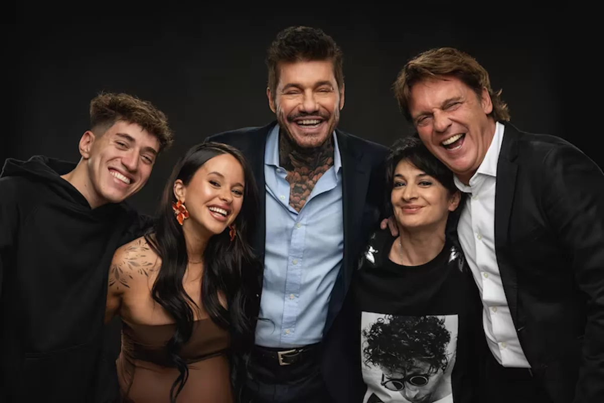 El equipo titular de Dale Match: Baulo, Carito Muller, Marcelo Tinelli, Anita Martínez y Diego Castro - TELESHOW