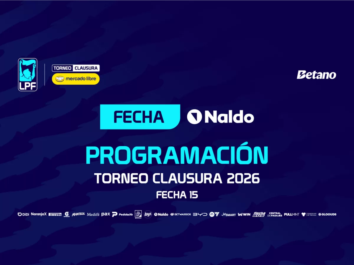 LPF: calendario para la 15ª jornada del Clausura