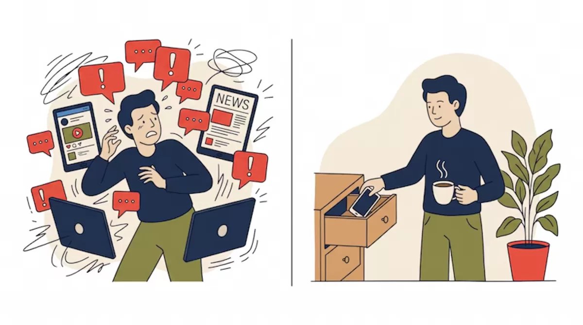 La hiperconexión instaló términos como FOMO y ROMO para describir malestares cotidianos ligados al uso de pantallas y redes sociales (Imagen Ilustrativa Infobae)