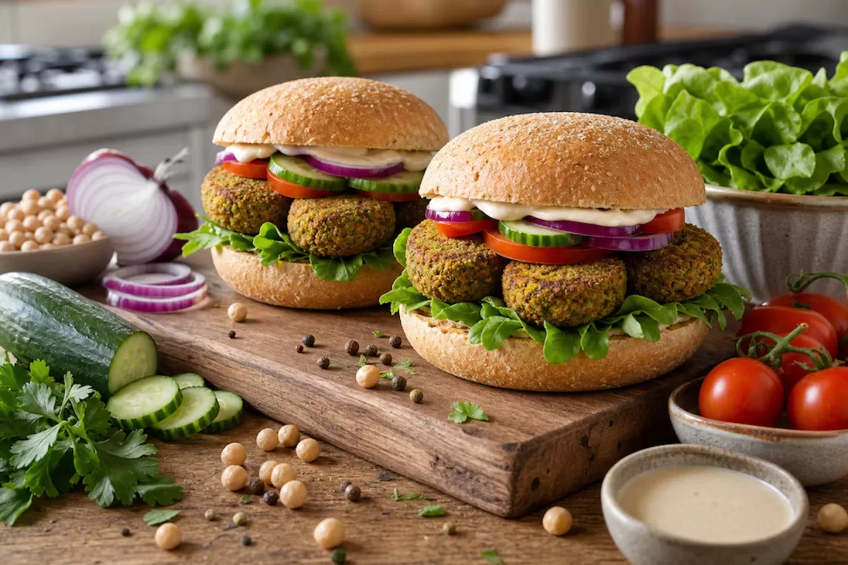 Receta de hamburguesas de falafel
