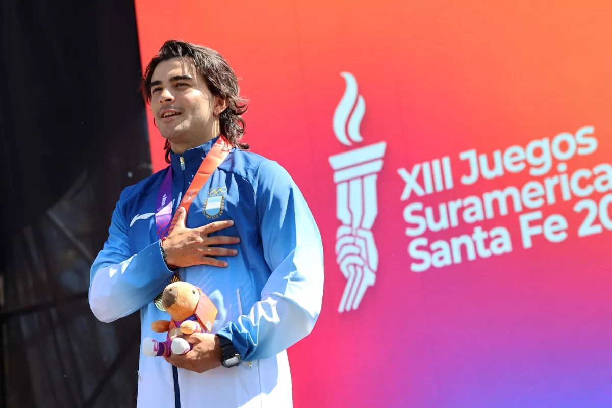 Santino Basaldella, oro en SUP, agradecido con la provincia por la infraestructura para los atletas
